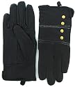 Morgan "Stud" Ladies Leather Morgan Gloves With Stud Detail - Black