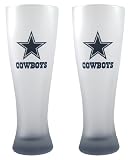 NFL Dallas Cowboys 23-Ounce Frosted Pilsner Glass Set