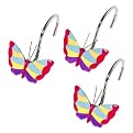 Lovely Butterfly Shower Curtain Hooks