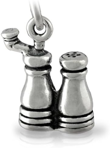 Silver Pendant Salt and Pepper Mill 10x13mm