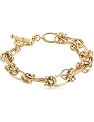 Signature 1928 "1928 Signature Gold" Gold-Tone Link Toggle Bracelet, 7"