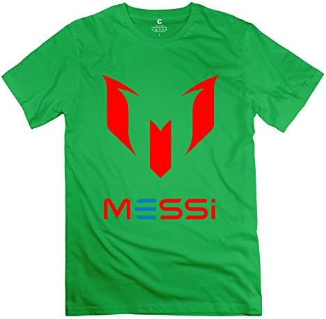 Lionel Messi Logo Men's Crew Neck Tee Shirts ForestGreen S
