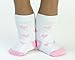 2 Pair Baby Doll Socks, in Heart Print Pattern perfect for Baby Doll Clothing, Fits American Girl Dolls Bitty Baby and More! by Sophia's, One Pink Pair & One Lavender Heart Socks. 2 Pair Socks, one Pink & one Lavender Heart Socks