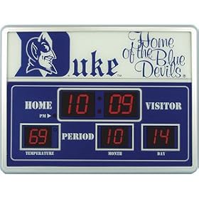 College Sports Scoreboard Wall Clocks by Team Sports