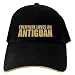 CAPS BLACK EMBROIDERY  EVERYONE LOVES ANTIGUAN  ANTIGUA AND BARBUDA