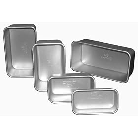 Fat Daddio's Anodized Aluminum Bread Pan, 4.5 Inch x 2.5 Inch x 1.25 Inch by Fat Daddio's