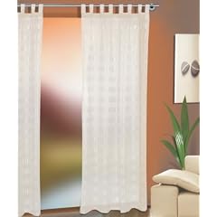Schlaufenschal "Elena" H�he 245 x 140 cm mit 8 Schlaufen. Neu im Angebot! Farbe: wei�