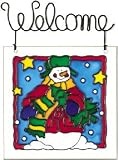 Wind Chimes Glass Art, Snow Guy Welcome - B0006FUCMA