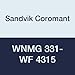 Sandvik Coromant, WNMG 331-WF 4315, T-Max P Insert for Turning, Carbide, Trigon, Neutral Cut, 4315 Grade, Ti(C,N)+Al2O3+TiN, Wiper, Inveio Coating Technology