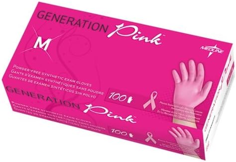[Discontinued] Medline - Generation Pink Powder Free Vinyl - Box Size Small