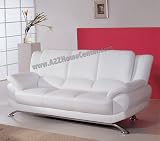 Modern Contemporary White Leather Sofa