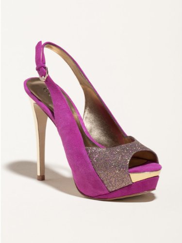 GUESS Billow Peep-Toe Pumps