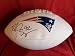 Richard Seymour Autographed New England Patriots Logo Football, Proof Photo of Richard Signing for Us.