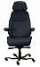 Executive Office Chair Trimmed in Black Extreme Fabric
