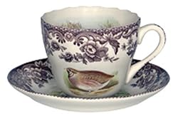 Spode Woodland Quail, Pheasant, Snipe and Rabbit Tea Cup and Saucer