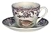 Spode Woodland Game Birds 7-Ounce Tea Cup and Saucer, Quail, Pheasant, Snipe, Rabbit