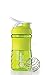 BlenderBottle SportMixer Tritan Grip Shaker Bottle, Green/White, 20-Ounce