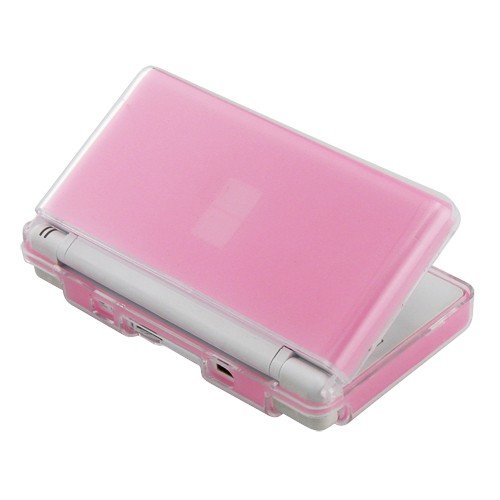 Crystal Case w/ Silicone Lining for Nintendo DS Lite, Pink