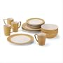 Brown 16 Piece Stoneware Dinner Set