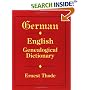 German-English Genealogical Dictionary