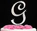 Letter G - Swarovski Crystal Monogram Wedding Cake Topper Letter