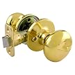 Flat Ball Passage Lockset -Polished Brass - Set of 1