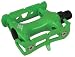 Origin-8 Pro Track Light Loose Ball Powder Coated Green Pedals 9/16".