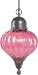 Royce Lighting Marrakech Outdoor Pendant with Cranberry Glass - RLPE5117-1-07F