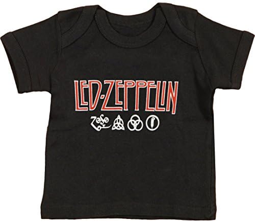 Led Zeppelin Baby Boys' Logo Childrens T-shirt 6 - 12 Months Black