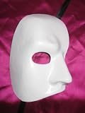 White Phantom of the Opera Venetian Mask