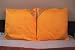 Pair Pumpkin India Sari Cushion Covers / Saree Pillow covers