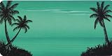 AIRBRUSHED LICENSE PLATES - BEACH License Plate - #11