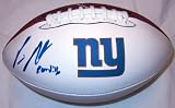 Prince Amukamara Autographed New York Giants Logo Football W/PROOF, Picture of Prince Signing For Us, Nebraska Cornhuskers, 2011 NFL Draft