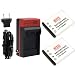 EZOPower 2 x Battery + Home Charger Kit for Nikon COOLPIX S80 S1100pj S5100 S4000 S3000 S570; Fuji FinePix XP10 XP20 XP30 Z20fd J10 J20 Z70 Z33WP Z100fd Z90 T200 T300 JX350 (Compatible with EN-EL10/NP-45A)