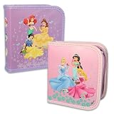 Disney Princess Print CD Case that holds 24 CD's - Dark Pink with 4 Princesses
