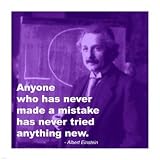 Einstein Try Something New Quote Poster (14.00 x 14.00)