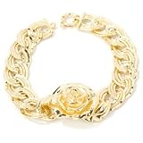 14K Gold 7.75 Splendida Rosa Artform Bracelet