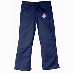 Illinois Fighting Illini NCAA Cargo Style Scrub Pant (Navy)