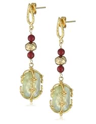Azaara "Florentine" Prehnite Earrings