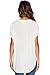 Dearlovers Women V Neck Short Sleeve Blouse Shirts Tops Large White