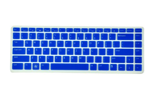 Silicone Laptop Keyboard Screen Skin Protector for Dell XPS L502 L502x, Inspiron M5040 N5040 N5050 N4110 N4120 N4050 N411z 7520 5420, Vostro 3350 V3350 3450 V3450 V3460 3550 3555 V1440 V1450 V131 US Layout (Dispirited Semitransparent)
