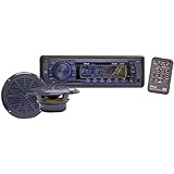400-Watt In-Dash Marine AM/FM PLL Tuning Radio with USB/SD/MMC Reader (PLMRKT13BK) -