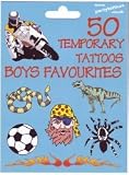 Assorted Pack of 50 Boys Favourite Tattoos