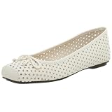 MIA Womens Eclipse Flat,Off White Leather,8 M