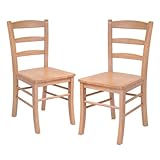 Winsome Wood Ladder Back Chair, Set of 2