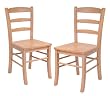 Winsome Wood Ladder Back Chair, Set of 2