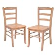 Winsome Wood Ladder Back Chair, Set of 2