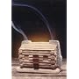 Log Cabin Burner With Pinon Natural Wood Incense - Incienso De Santa Fe