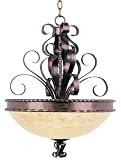 Aspen Bowl Scroll Pendant Chandelier