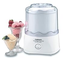 Cuisinart 1.5 Quart Automatic Ice Cream and Sorbet Maker - White